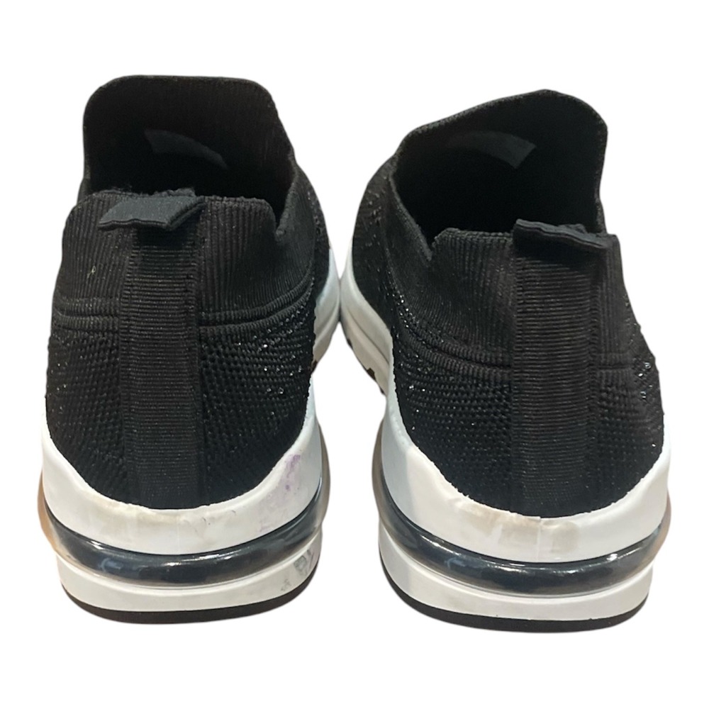 SIP Sport‎ Womens Black Knit Rhinestone Slip On Sneakers Air Cushion Shoes 5.5 - Picture 4 of 7